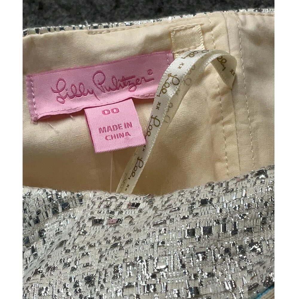 Lilly Pullitzer Remi Metallic Stripe Mini Dress (00) - Picture 5 of 11